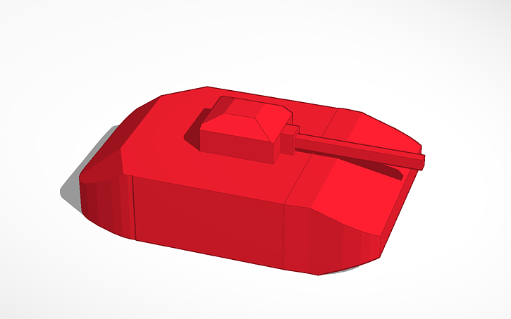 709 Tinker 3D design Tanki Railgun Tank - Tinkercad