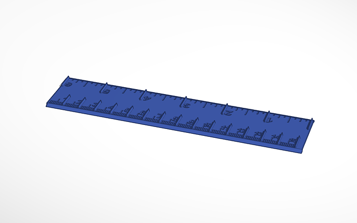 Autodesk Ruler 3D design Ruler - Tinkercad