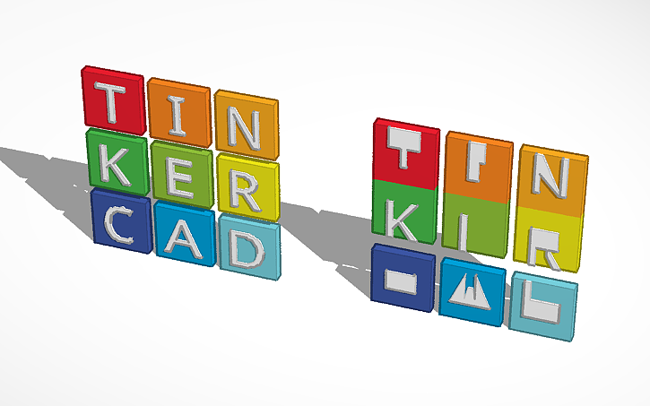 3D design Tinkercad logo randomites - Tinkercad