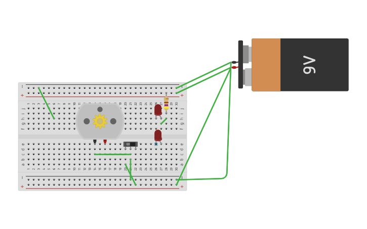 Circuit design led - Tinkercad