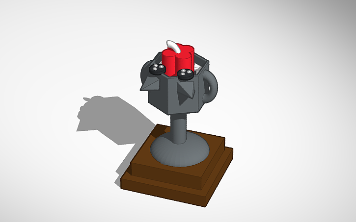 3D design Exploding Kittens Trophy - Tinkercad