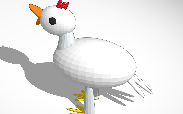 3D design chicken - Tinkercad