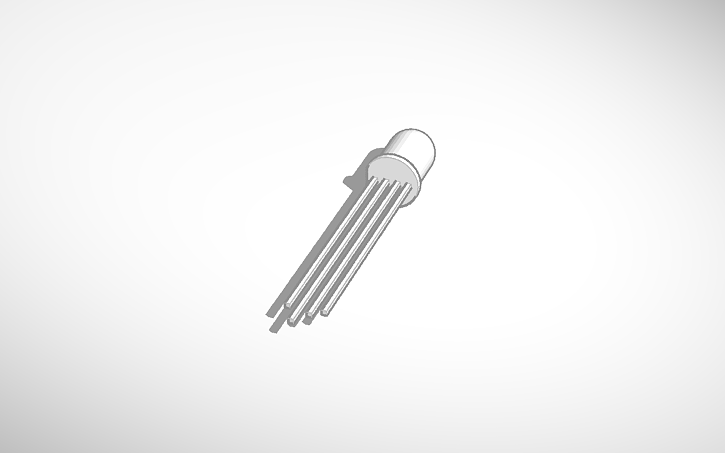 3D design 5mm LED RGB - Tinkercad