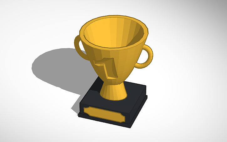 3D design Trophy - Tinkercad