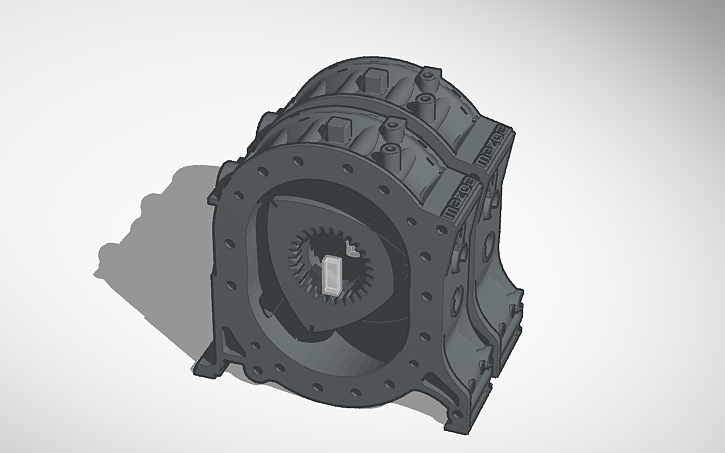 Rotary Engine Sim 3D design Twin Rotary Engine Simlab - Tinkercad