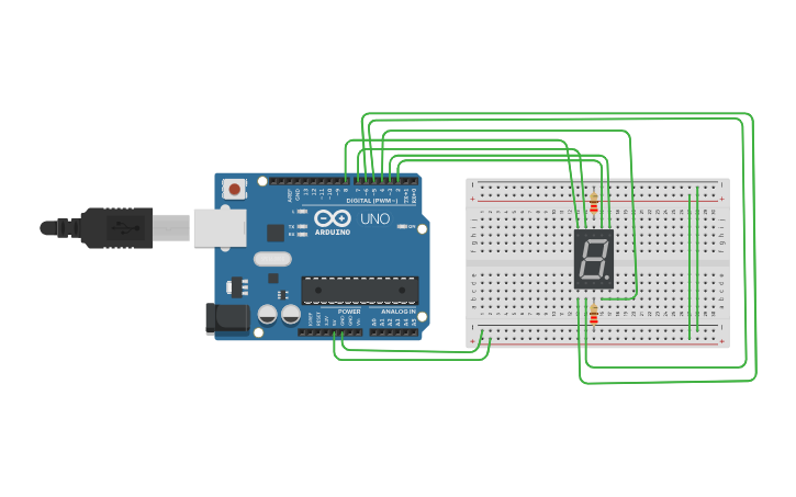 Circuit design Countdown Timer-- Arduino - Tinkercad