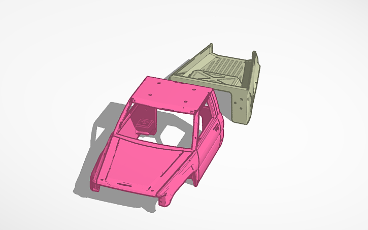 3D design Copyright RC car shell - Tinkercad