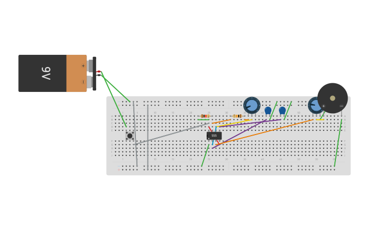 Circuit design Copy of morse code - Tinkercad