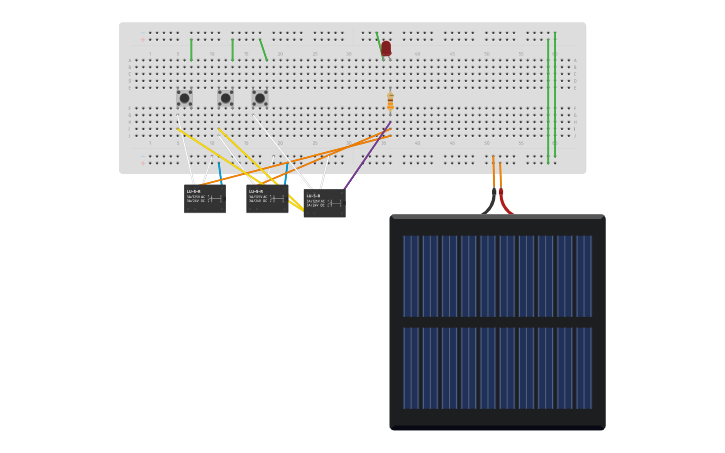 Circuit design OR - Tinkercad