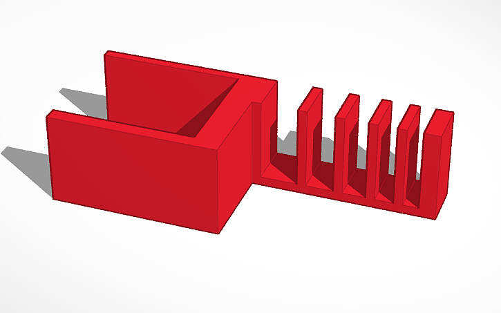 3D design kabel holder - Tinkercad