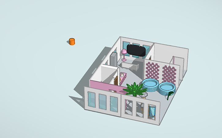 3D design Copy of Interior Design Challenge - Tinkercad
