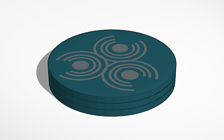 3D design Tokens X3 - Tinkercad