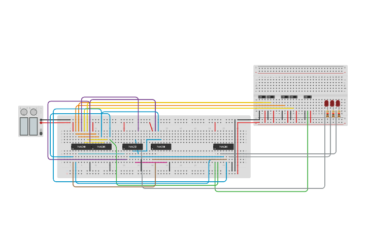 Circuit design 2 BIT CLA - Tinkercad