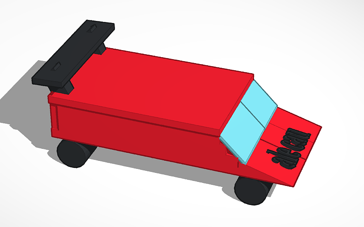 3D design ferari z roku 9 - Tinkercad