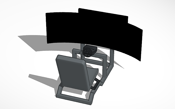 3D design Racing Simulator Rig - Tinkercad