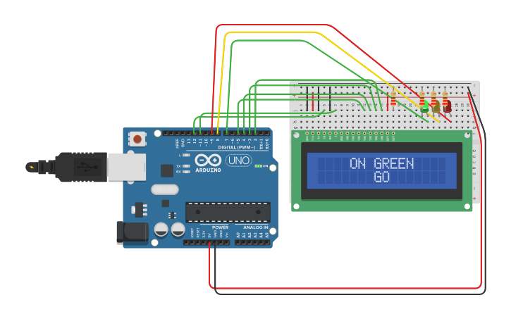 Circuit design Copy of Arduino with LCD Interface - Tinkercad
