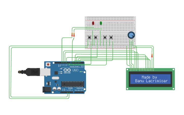 Circuit design ARDUINO CATTLE MILKING CONTROLLER - Tinkercad