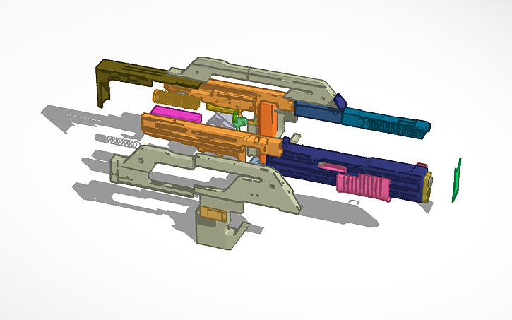 3D design M41A Pulse Rifle mk1 - Tinkercad