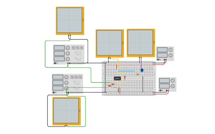 Circuit design SSM - Lab 5 - Passive low pass filter - Tinkercad