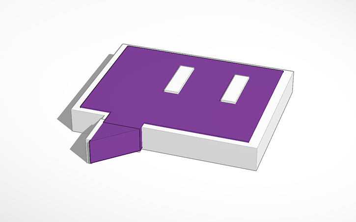 3D design Generic failed twitch symbol - Tinkercad