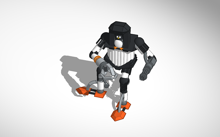 Building Virtual Machine Using Penguin 3D design Peter The Penguin Mech #PenguinTimeMachine - Tinkercad