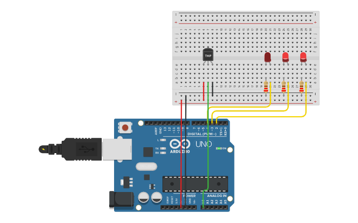 Circuit design Physical Computing_W1_3 - Tinkercad