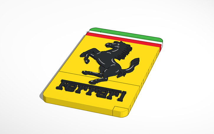 3D design Ferrari - Tinkercad