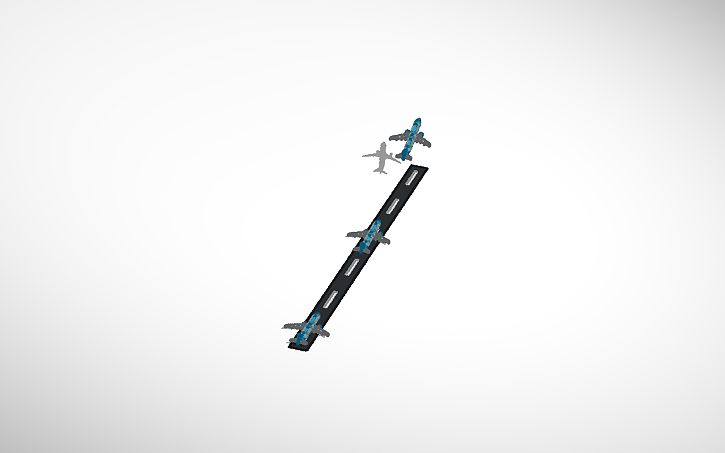 Build Model Runway 3D design runway - Tinkercad