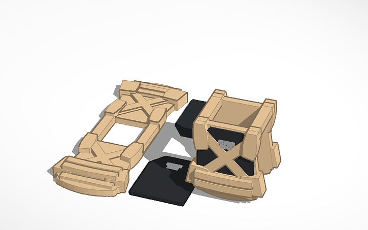 3D design Plate Carrier - Tinkercad