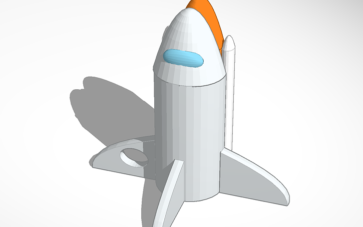 Cad Software Rocketship 3D design Rocket Ship - Tinkercad