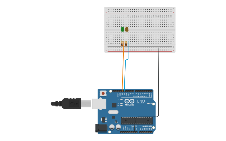 Circuit design Challenge: Activity Synchronized LED Blinking - Tinkercad