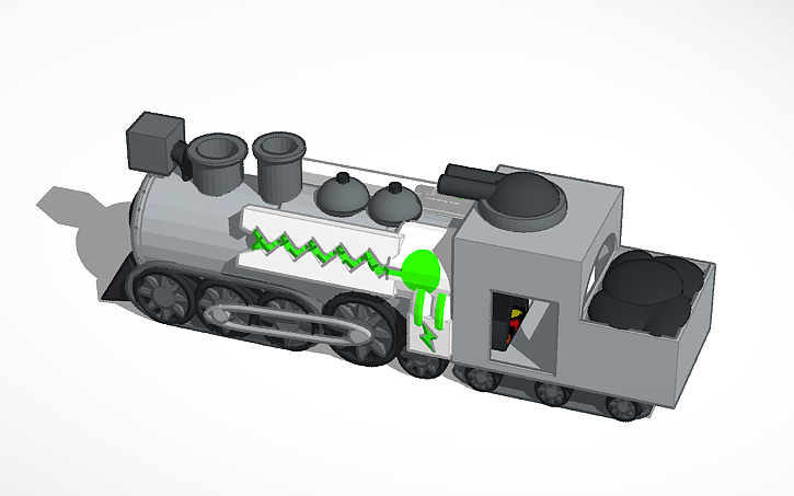 3D design Battle Train - Tinkercad