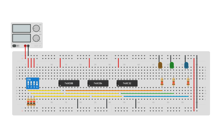 Circuit design Combinational - Tinkercad