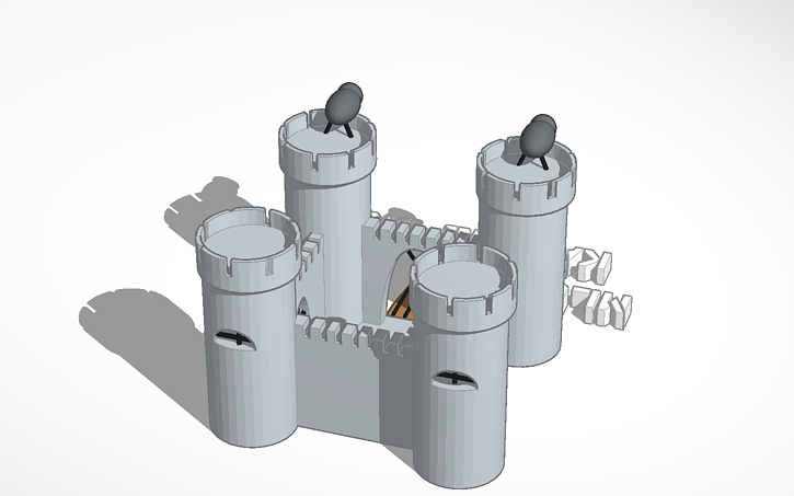 3D design Medieval Castle - Tinkercad