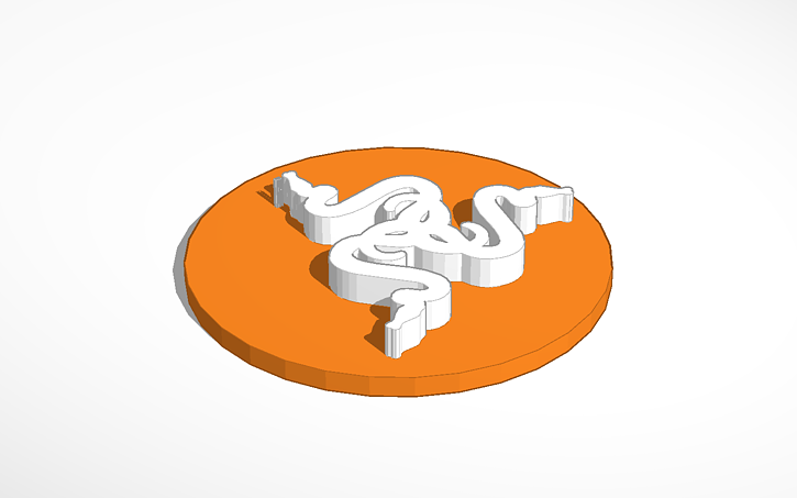 3D design razer logo - Tinkercad