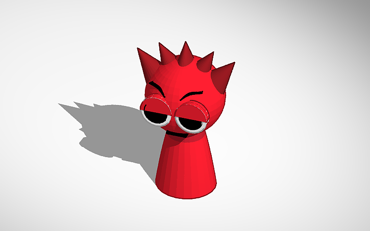 3D design raddy sprunki - Tinkercad