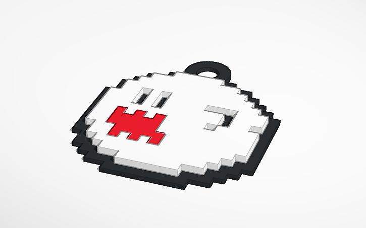 3D design Boo Pixel - Tinkercad
