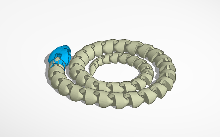 3D design Articulated Snakes - Tinkercad