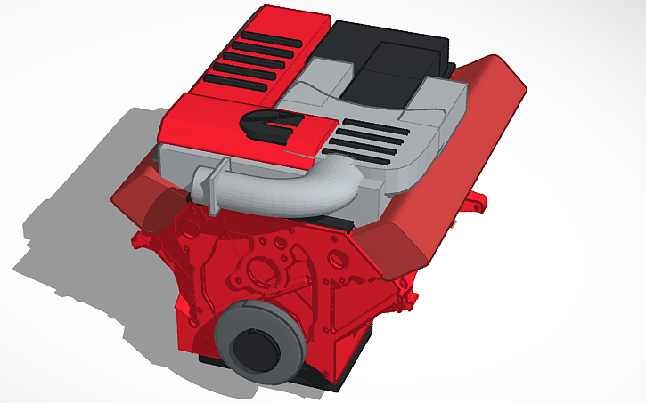 EDGE cummins 7.3L turbo diesel V8 - Tinkercad