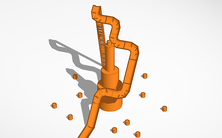 3D design Make a waterslide Entry: Cylinder Slide of Chaos - Tinkercad