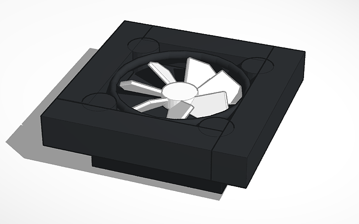 3D design Cooler - Tinkercad