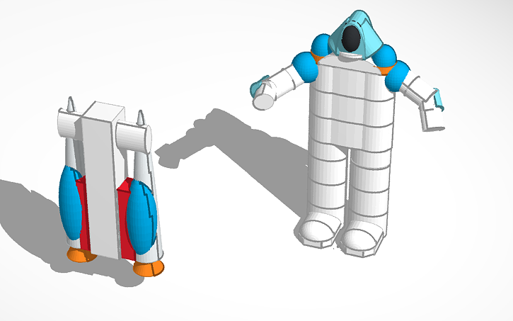 3D design Adams Astronaut P4 - Tinkercad