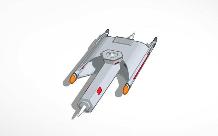 Tos Kitbash 3D design Star Trek the Original Series (TOS) Kitbash Frigate - Tinkercad