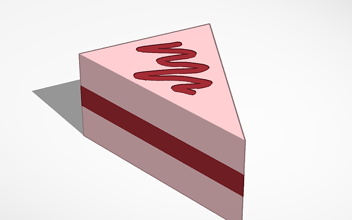 3D design yummy cake - Tinkercad