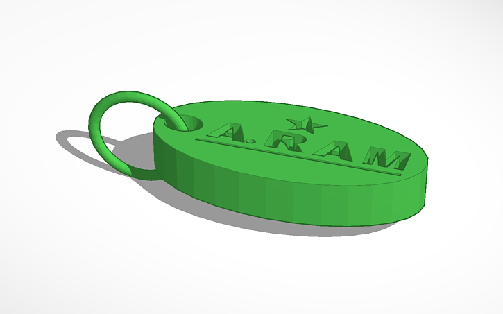 Autodesk Keychain 3D design keychain - Tinkercad