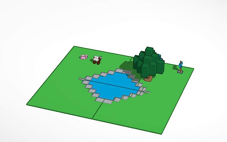 3D design World Minecraft - Tinkercad