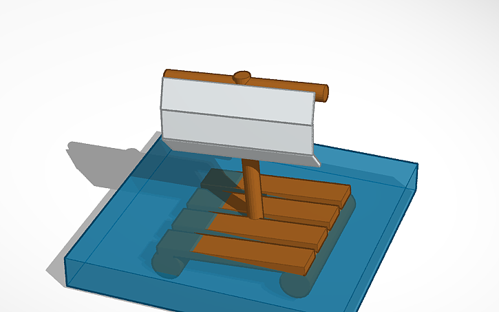 3D design Raft - Tinkercad