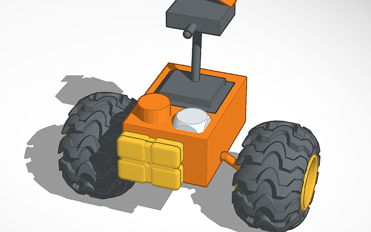 Simple Rover Tinkercad 3D design Rover the rover - Tinkercad