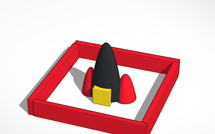 3D design rocket - Tinkercad