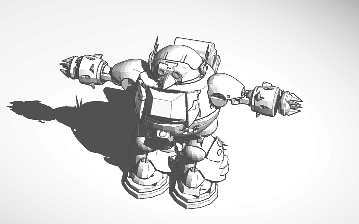 3D design Death Egg Bot - Tinkercad